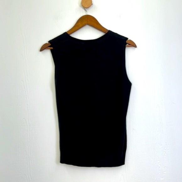 Ann Taylor Loft - Pink & Orange Argyle Sleeveless Sweater Vest Size Small - Picture 11 of 11